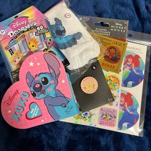 Disney Blue and Pink Gift Set with Stitch and Mickey